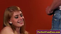 hd redhead model takes facial video