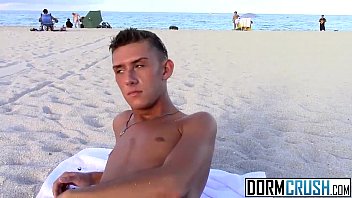hd hard skinny twink tyler eaten getting picked up on the nude beach video