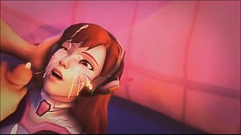 hd overwatch dva делает минет и кончает hd video