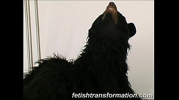 hd facial glamorous babe with bear fur video