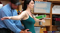 hd feisty teen thief gets caught and later banged by security video