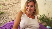 hd busty naive blonde fucked by stranger under the bridge video