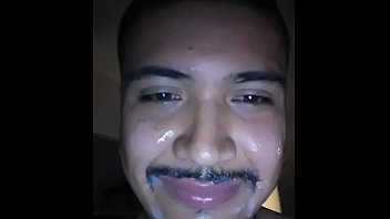 hd sub latino taking double facial cumshot video