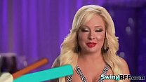 hd sweet blonde found new love inside playboy mansion video