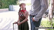 hd tiny teen in uniform rides and sucks shlong video
