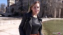 hd немецкий скаут большой h тинка с натуральными сиськами разговаривает чтобы потрахаться на кастинге с пикапом video