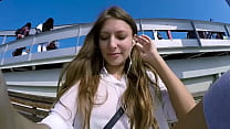hd талия минт публично играет с игрушкой с дистанционным управлением по телефону с вентилятором video