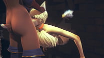 hd destroyed furry yaoi hentai young fox suck two futanari dick until they cum in his mouth sissy crossdress japanese video